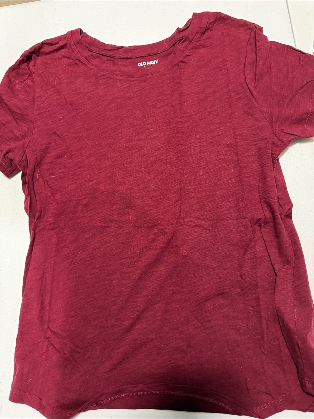 Old Navy Women's Crew Neck Tee - Berry Red